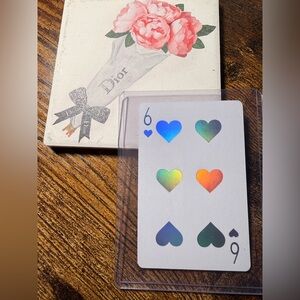 🔥RARE🔥 Dior Collectors JOY Playing Card—6 of hearts❤️